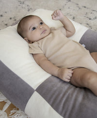 Babyjem Comfy Sleeping Cushion, 0-6 Months, White/Grey_3