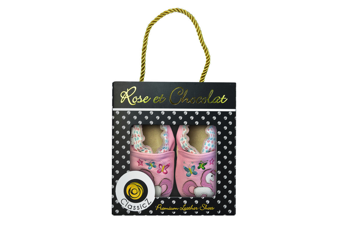 Rose et Chocolat Classic Shoes Magic Unicorn Pink
