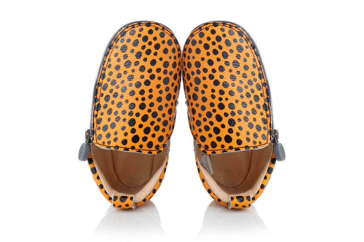 Rose et Chocolat Shoes Zipper Leopard Rubber Soles
