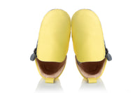 Rose et Chocolat Zipper Rubber Soles Shoes Yellow_