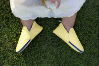 Rose et Chocolat Zipper Soft Soles Shoes Yellow_9