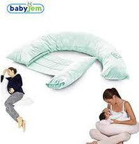 Babyjem Pregnancy Back Support & Feeding Pillow, Green, Mother_5